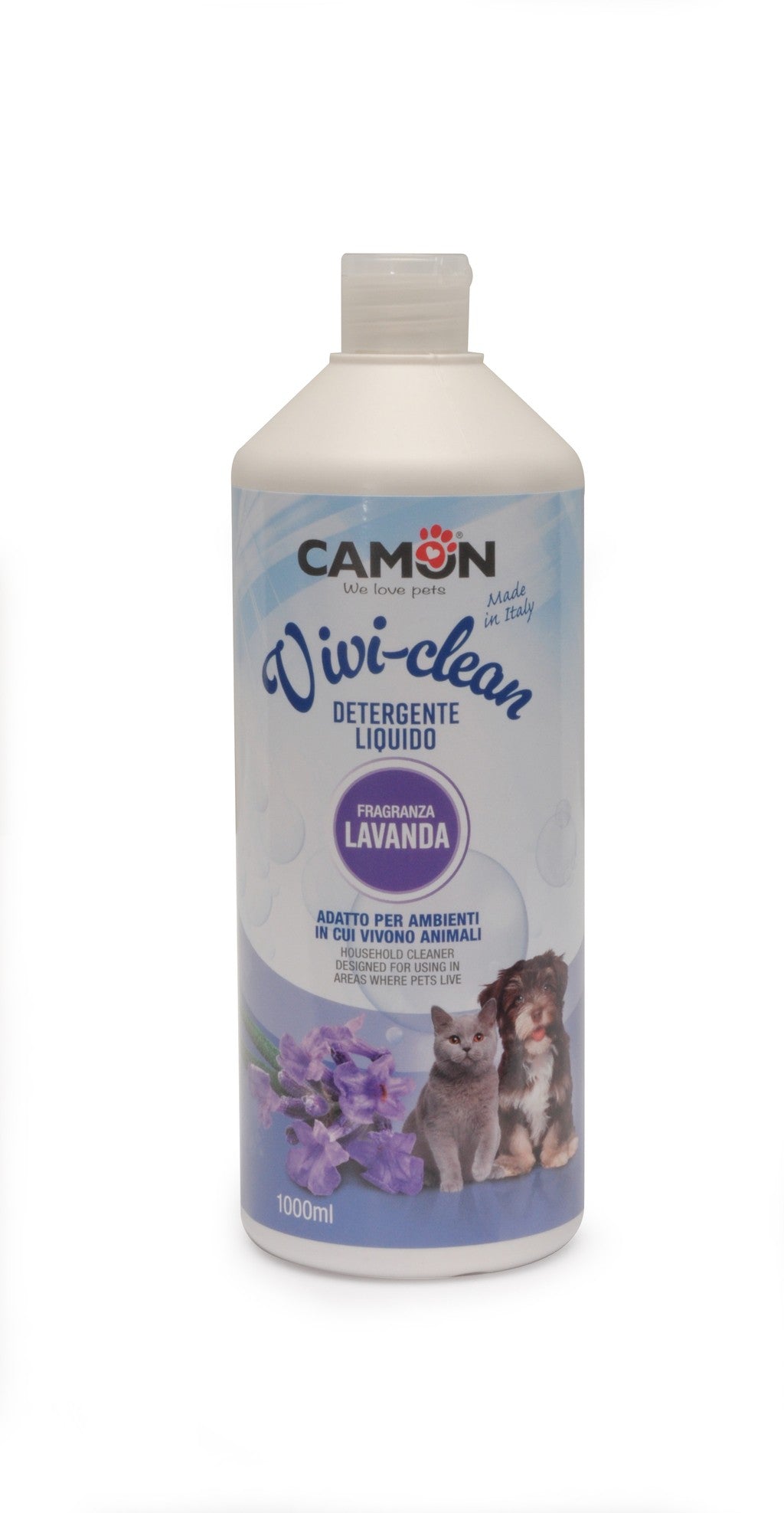 Detergente liquido Camon Vivi-clean lavanda 1000 ml per ambienti animali Detergente liquido Camon Vivi-clean lavanda 1000 ml per ambienti animali